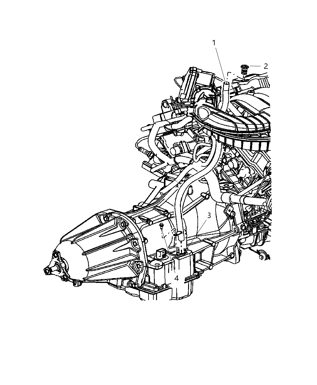 Mopar 4591879AE Tube-Transmission Oil Filler