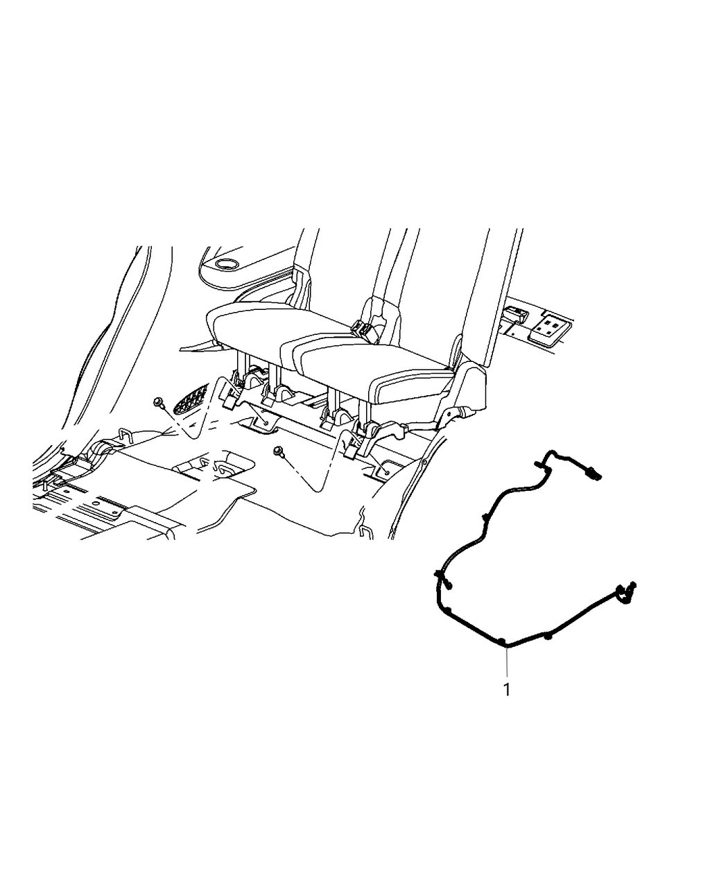 Mopar 68101087AC Wiring-Rear Seat