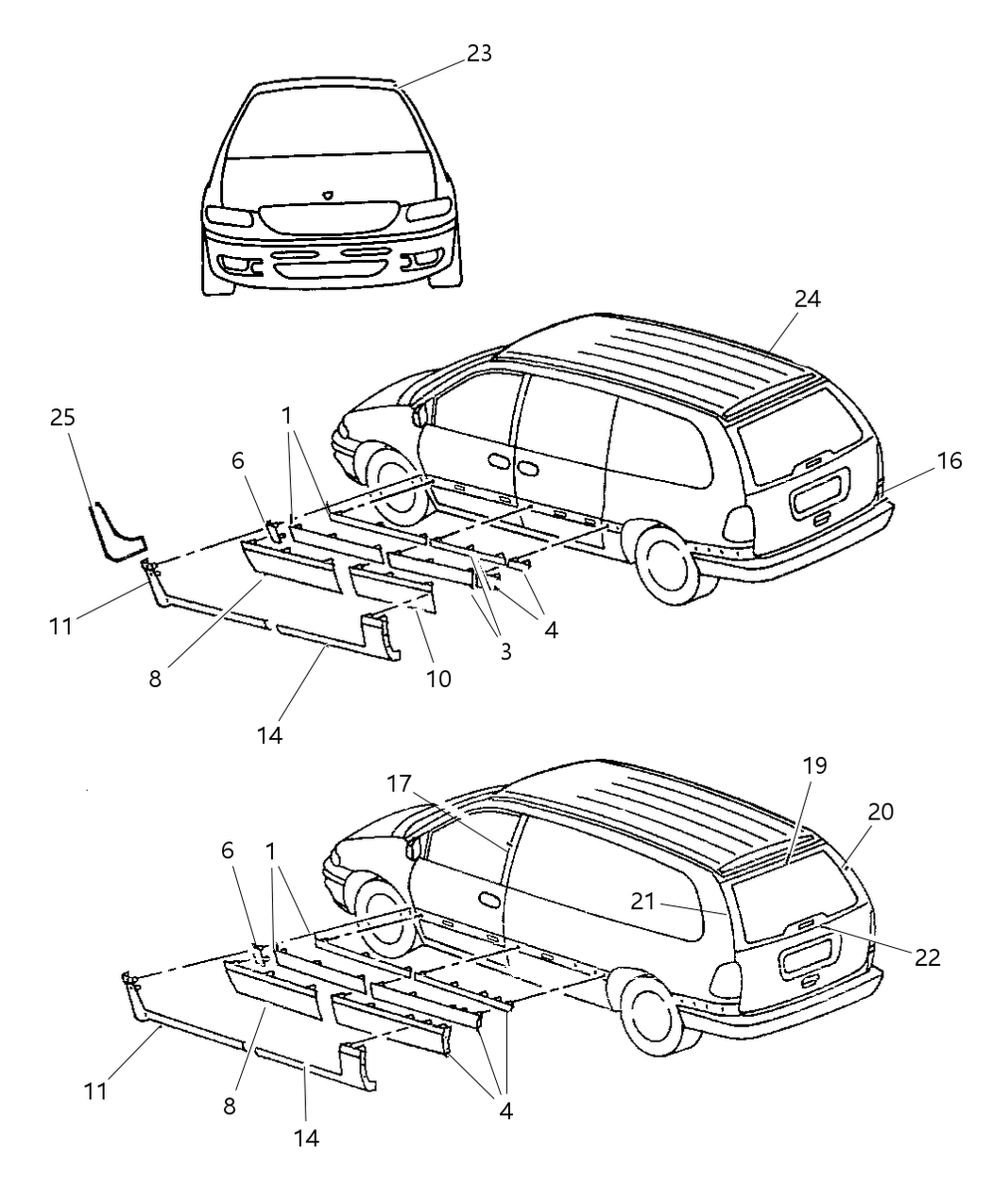 Mopar HM34SJ3 Molding