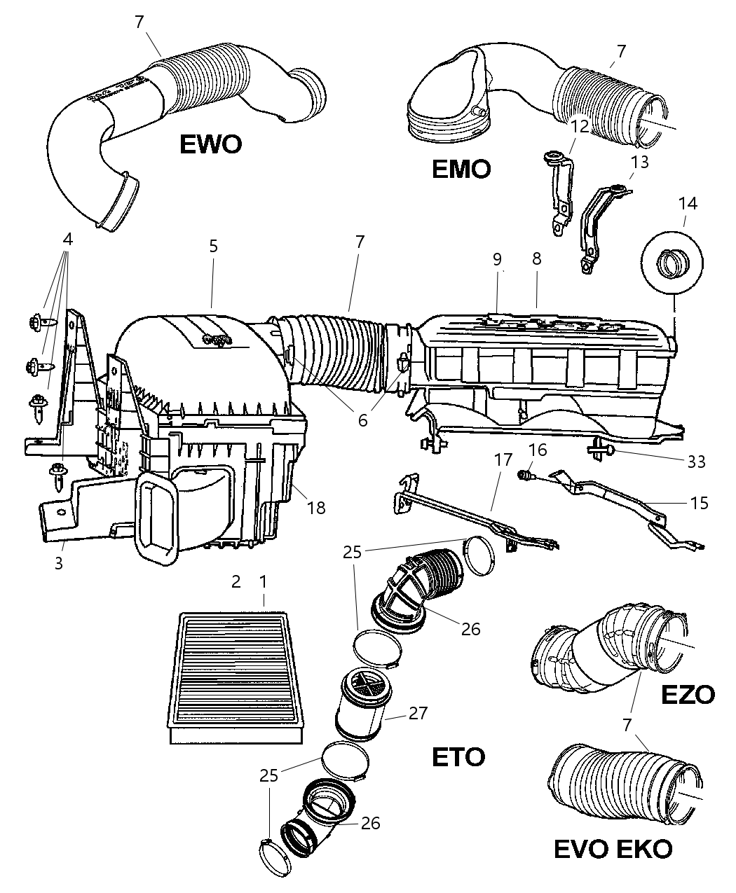 Mopar 53032453AA Bracket-Air Cleaner