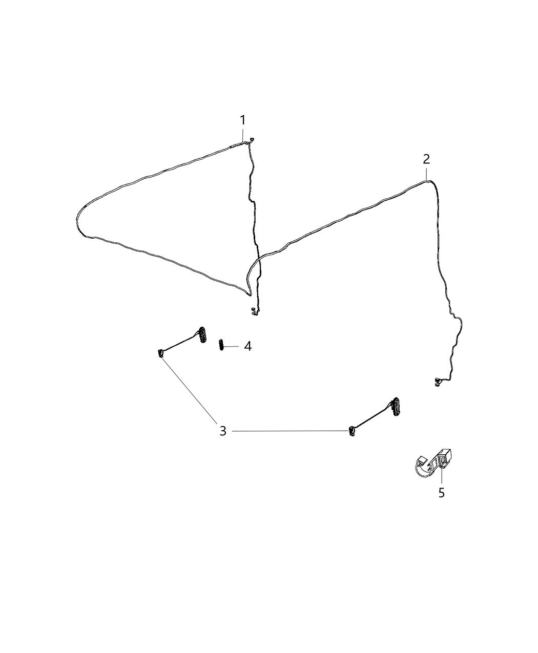 Mopar 68233678AD Wiring-Sliding Door Left