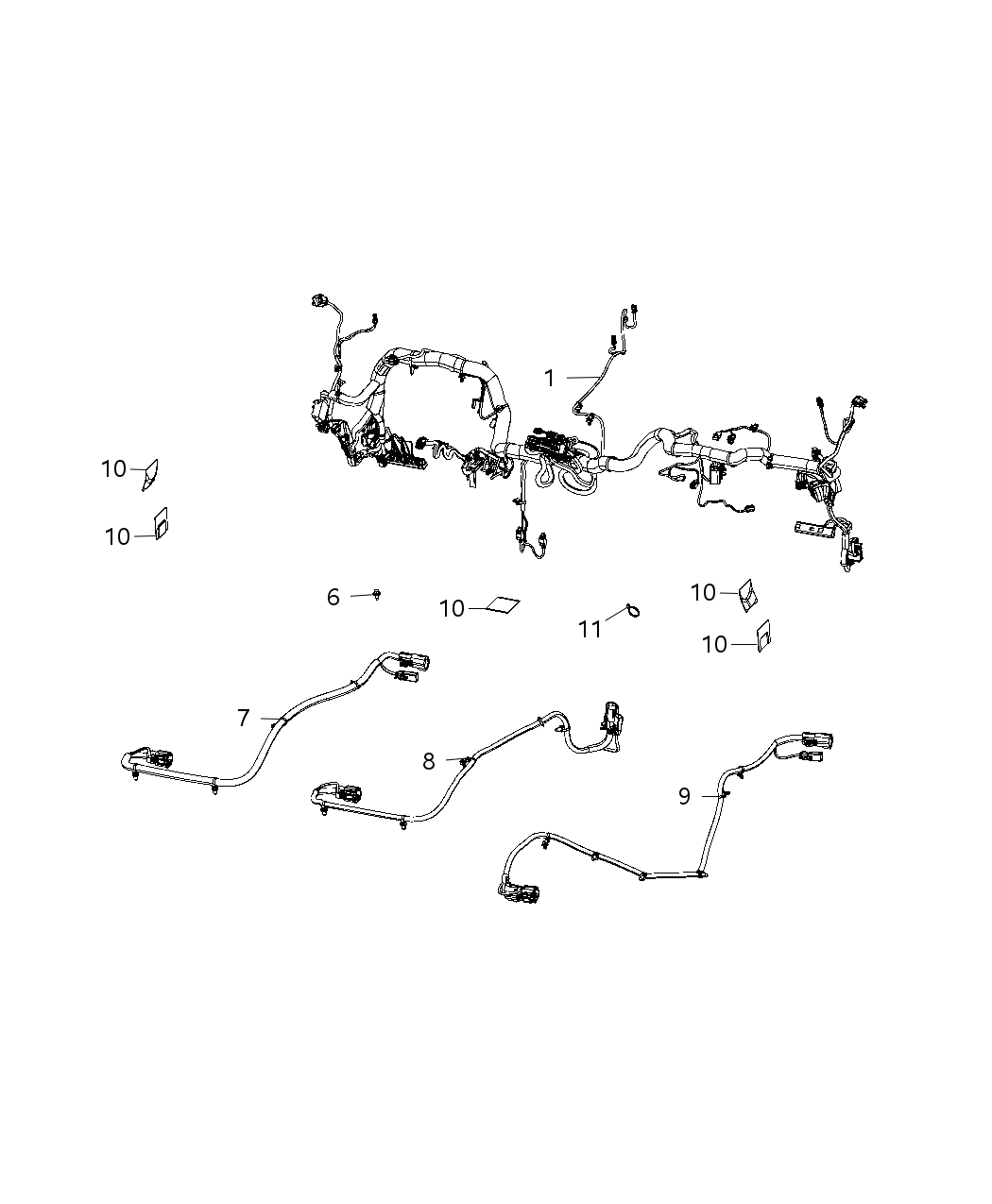 Mopar 68406076AB Instrument Panel