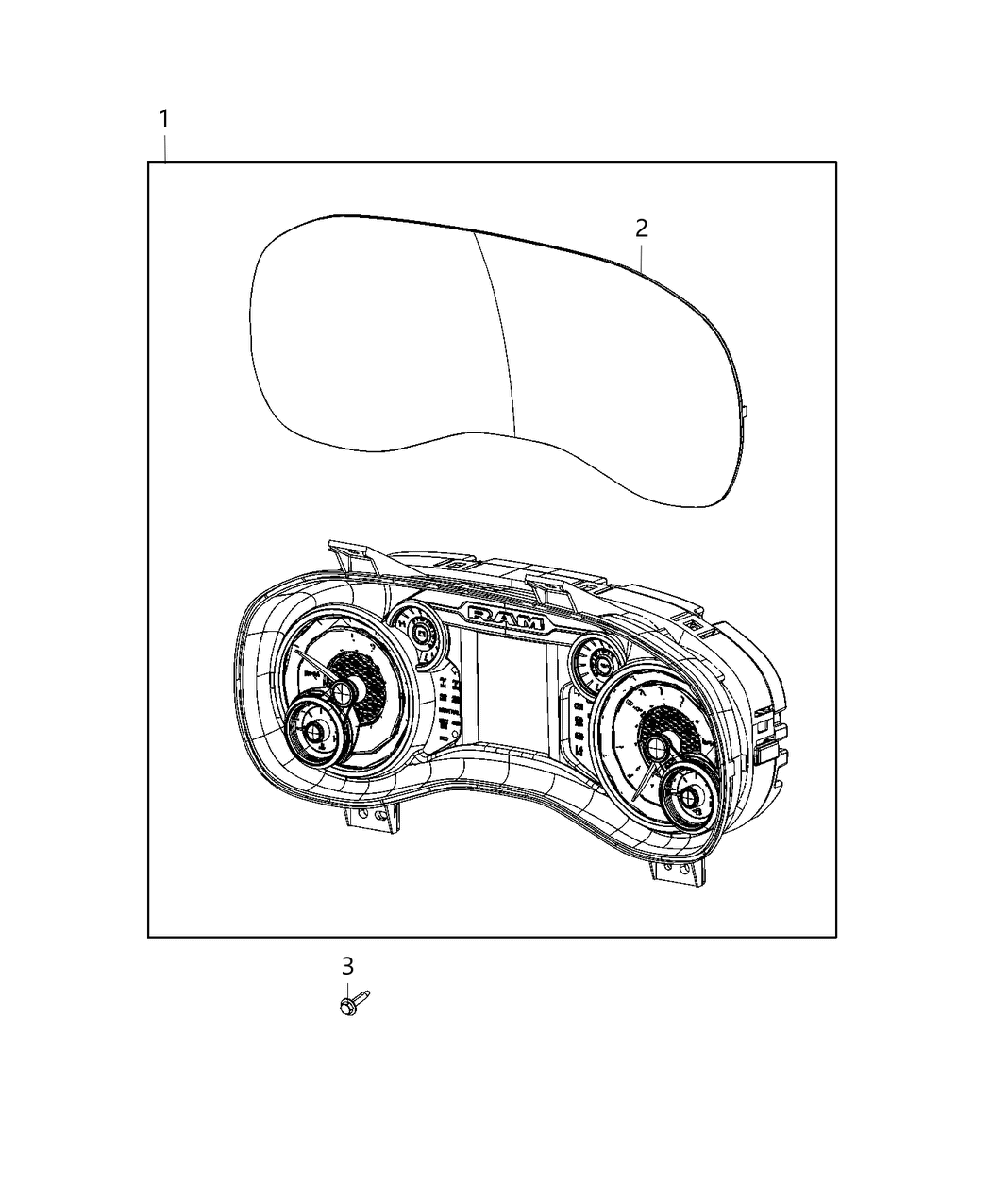 Mopar 68437745AD CLUSTER-INSTRUMENT PANEL