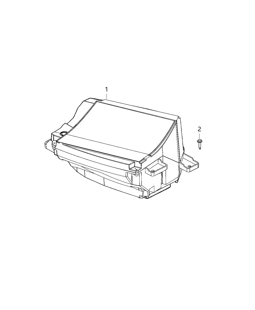 Mopar 68381578AB Message Center