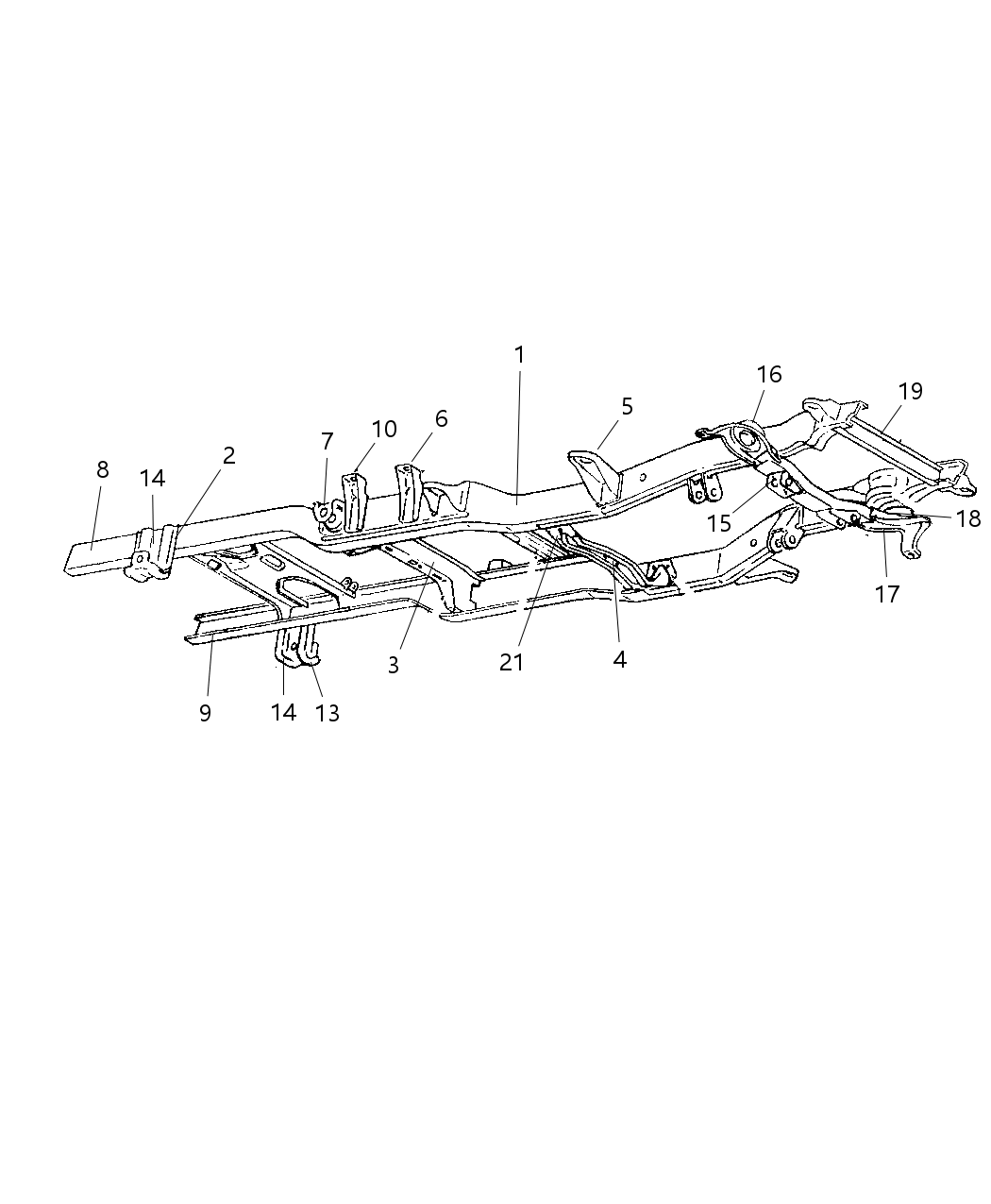 Mopar 52022109AB Frame-Chassis