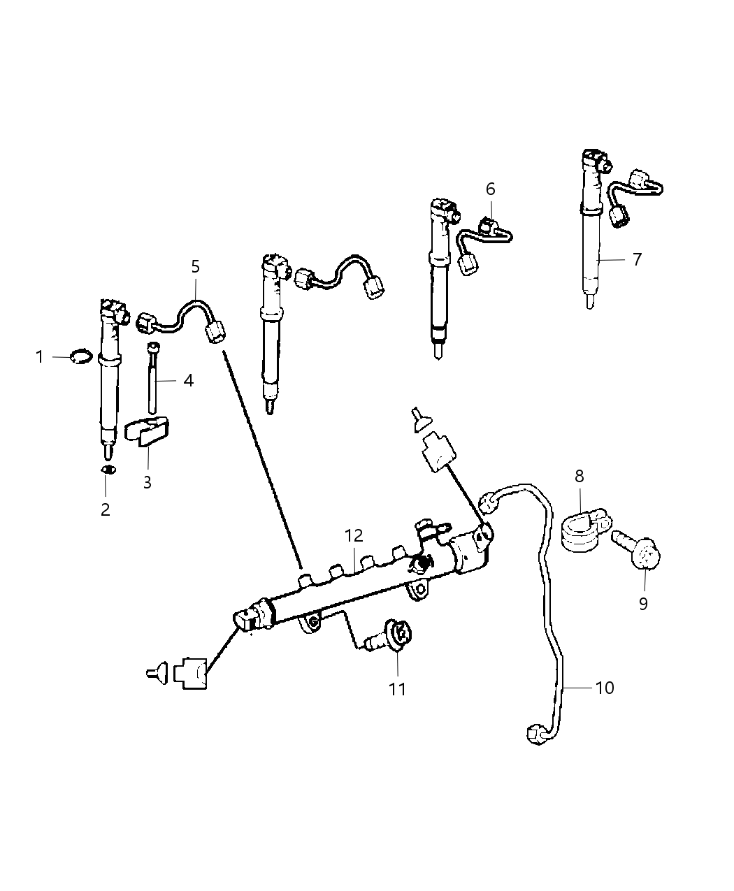 Mopar 68089429AA Tube-Fuel INJECTOR Supply