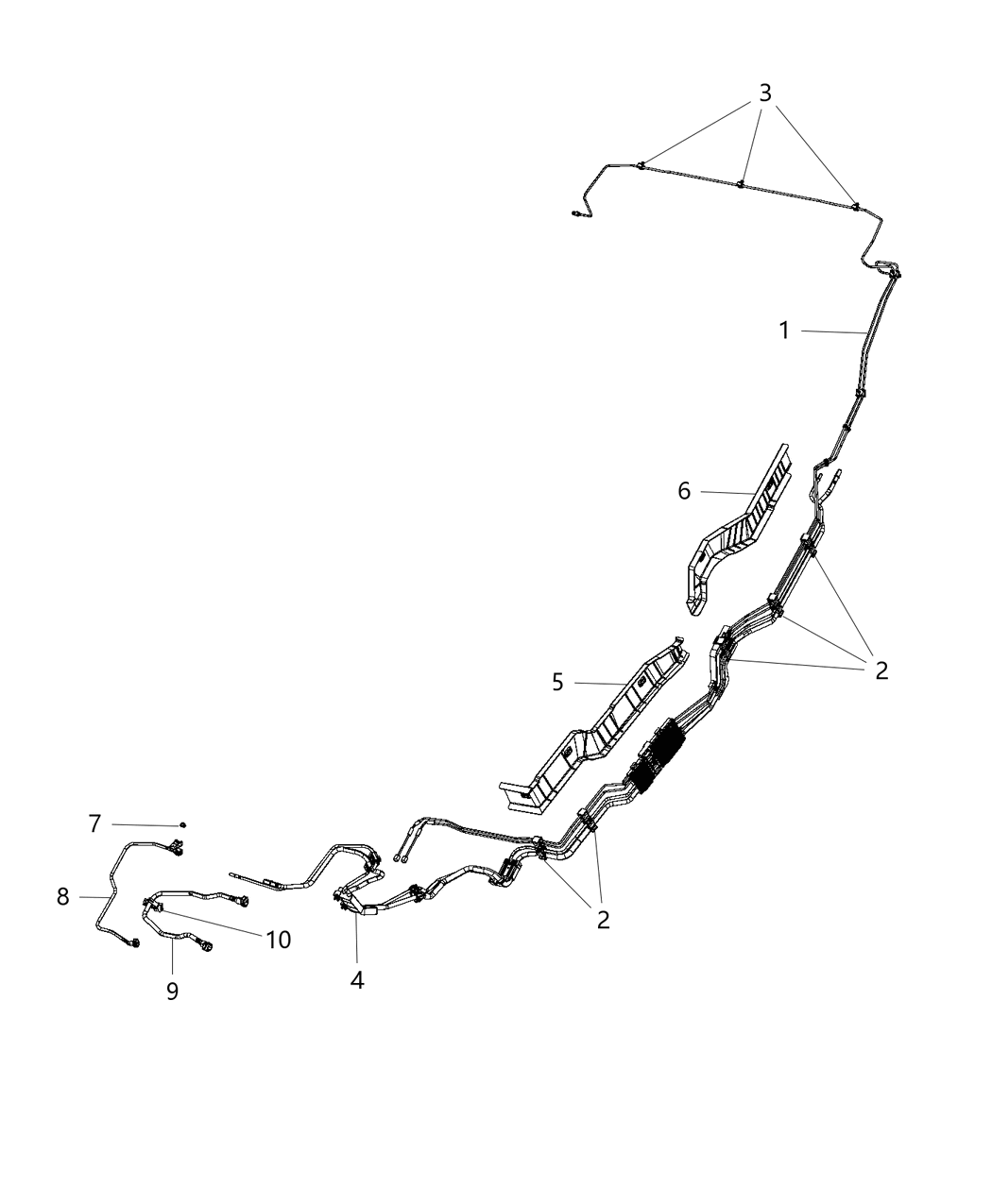 Mopar 52029570AC Bundle-Fuel And Brake Tube