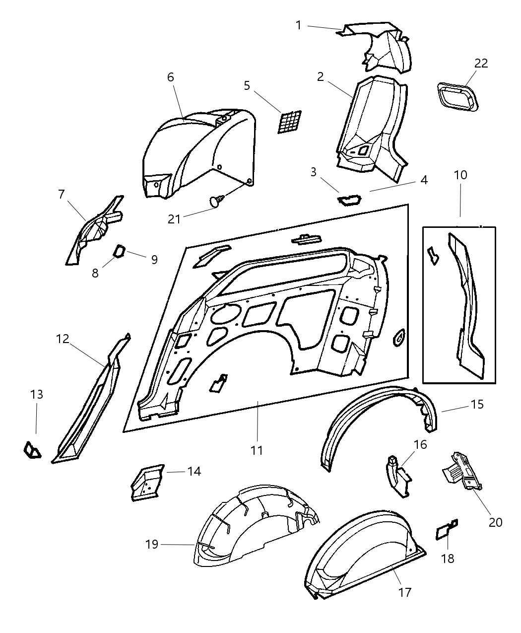 Mopar 5109634AA REINFMNT-Beam 5109634AA Mopar REINFMNT-Beam
