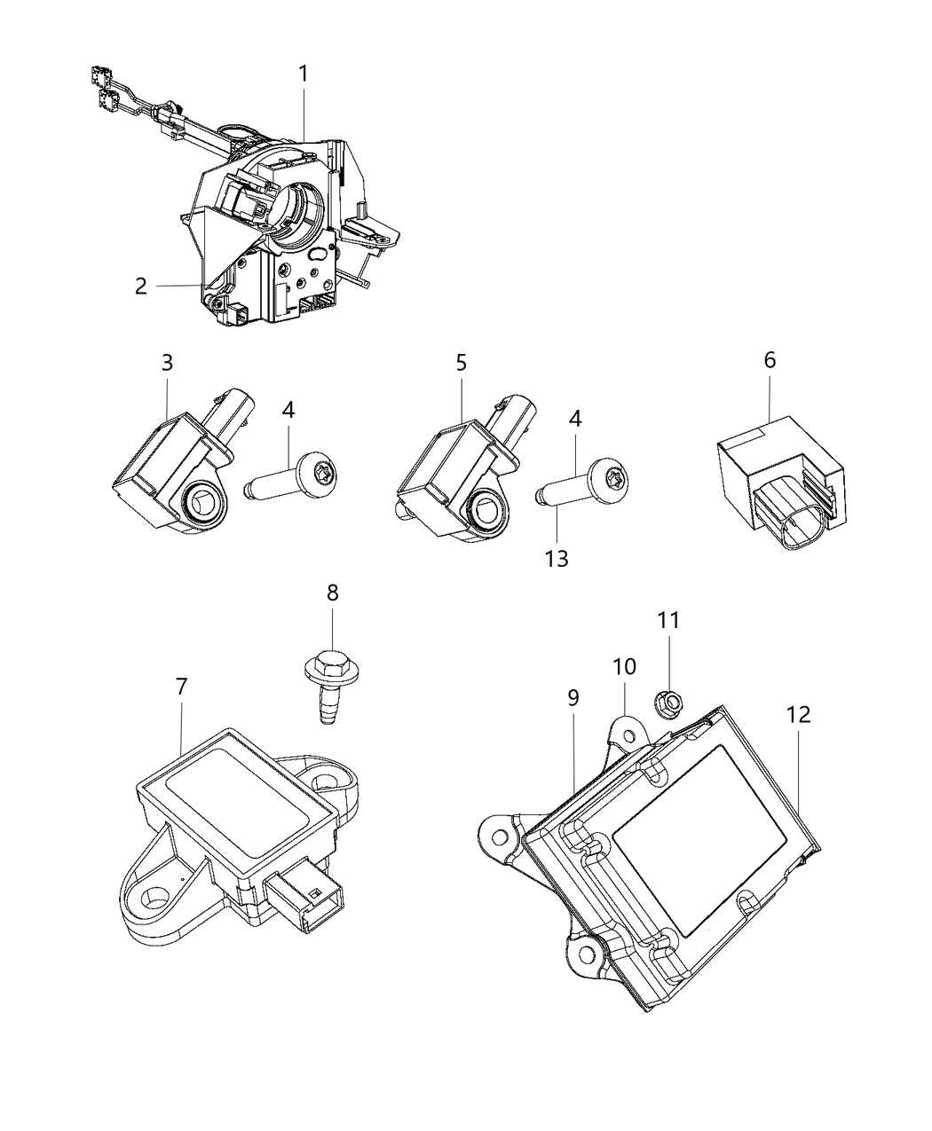 Mopar 5109185AD Bracket-OCCUPANT Restraint Module