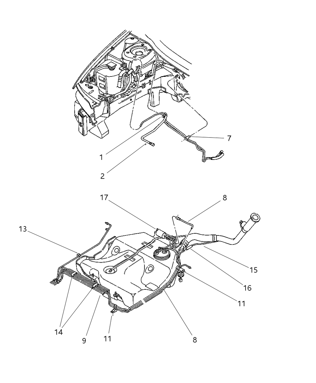 Mopar 4546914 Hose-Fuel Tank Vent Line