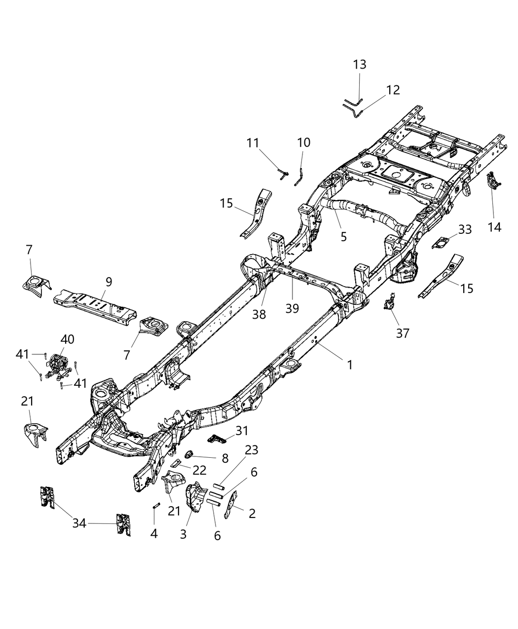 Mopar 68455387AB Frame-Chassis