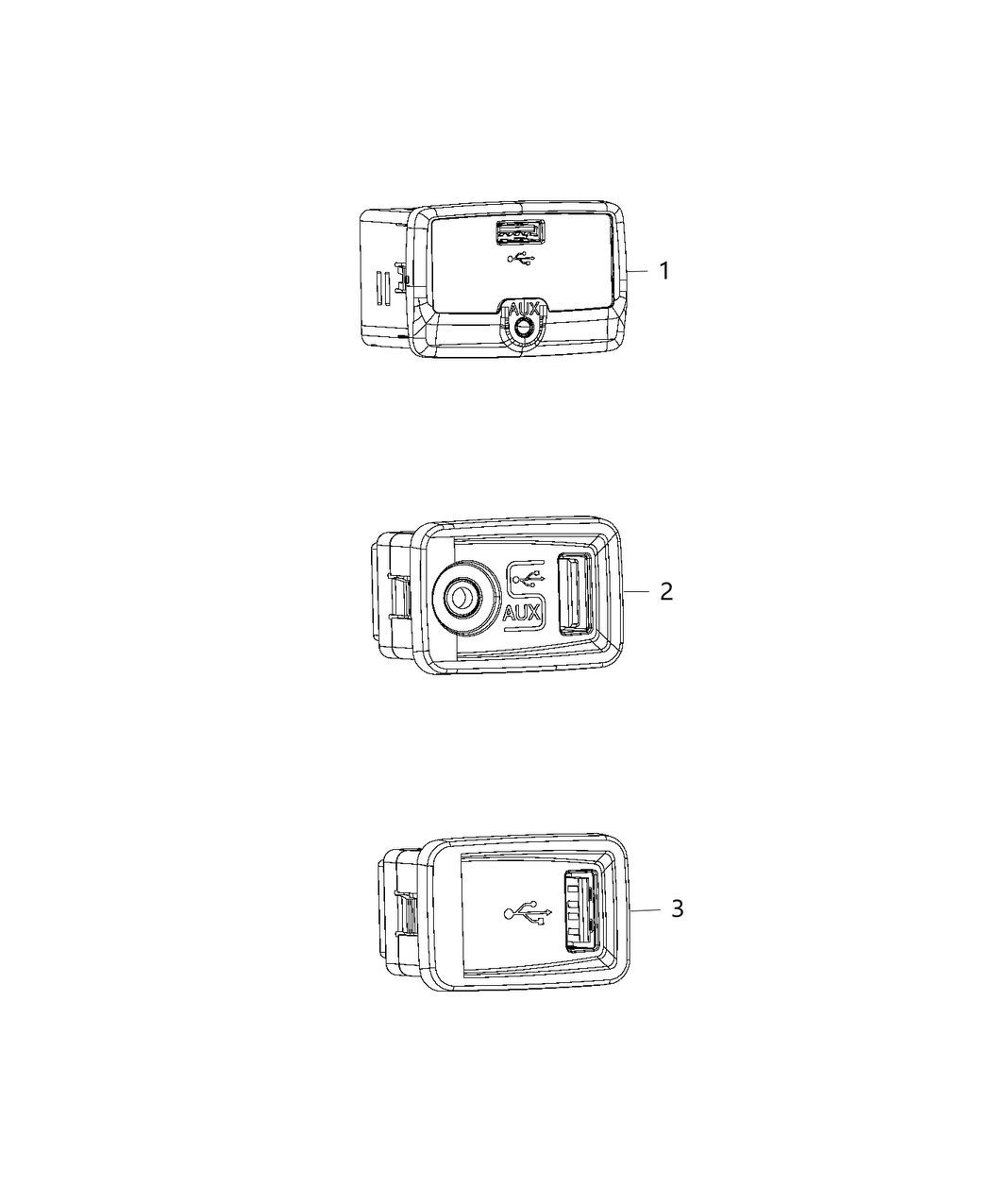 Mopar 5NX49JXWAA Usb-Media Hub