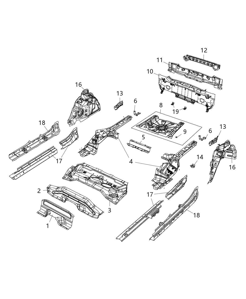 Mopar 6107304AA Rivet-Blind