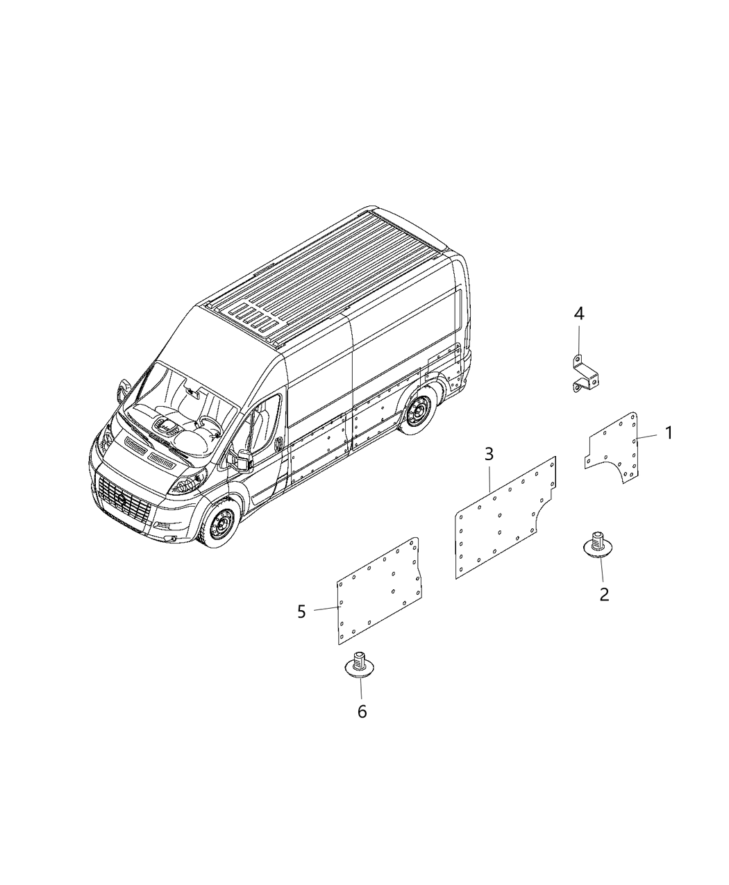 Mopar 1ZR94LAHAA Panel-Cargo Compartment