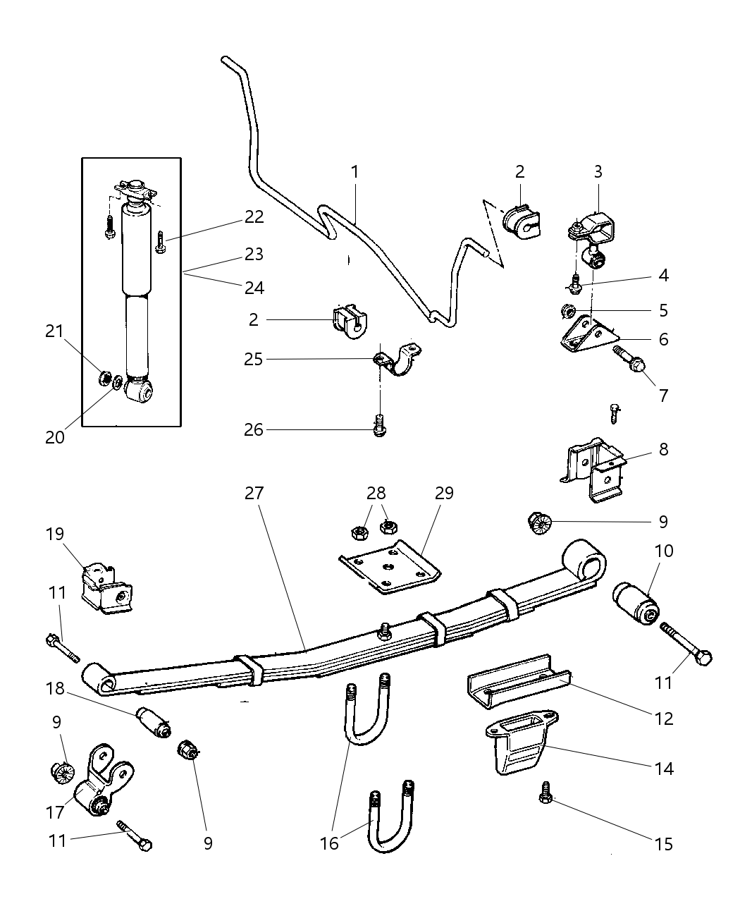 Mopar 52087777AD ABSORBER-Suspension