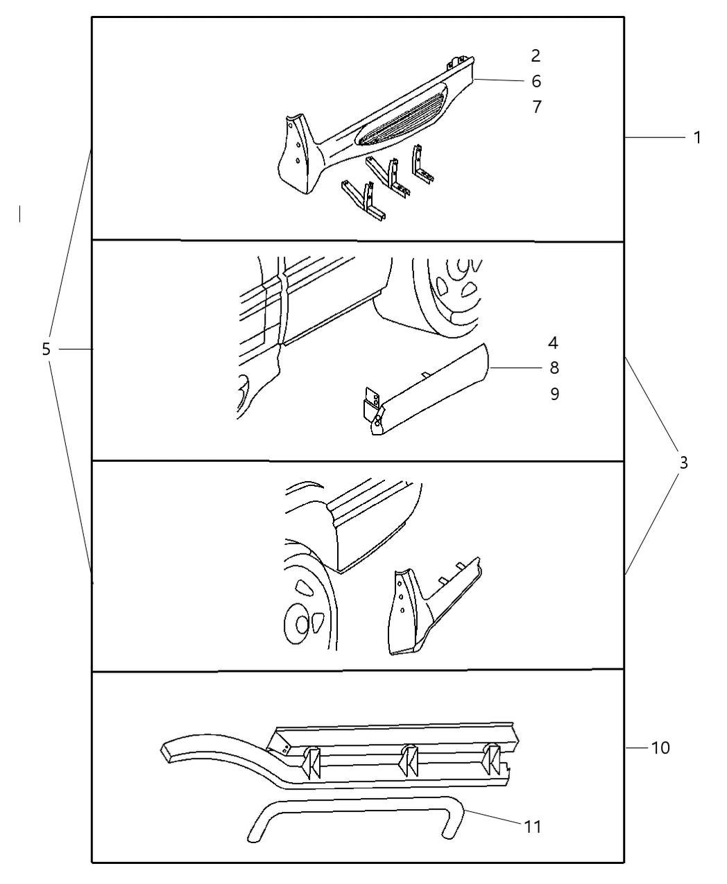 Mopar 82205157 Step Kit-Truck - Cab