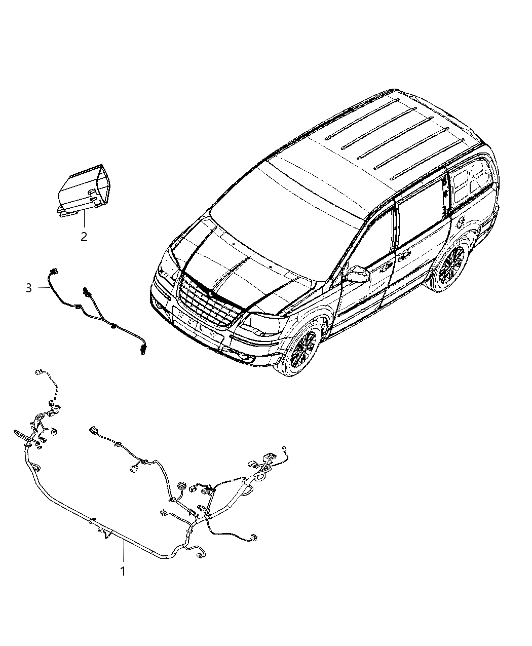 Mopar 68157612AB Wiring-HEADLAMP