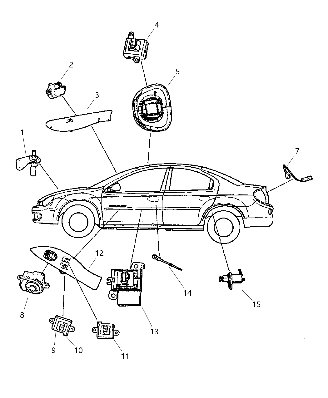 Mopar 4671699AB RETAINER-SUNROOF Switch