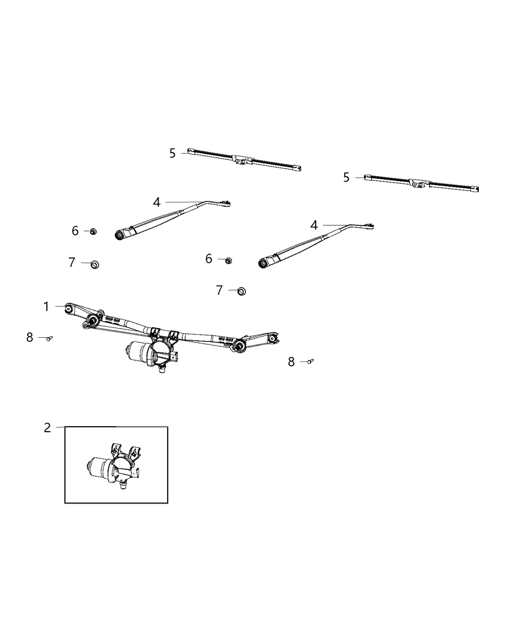 Mopar 68383595AB Arm-Front WIPER