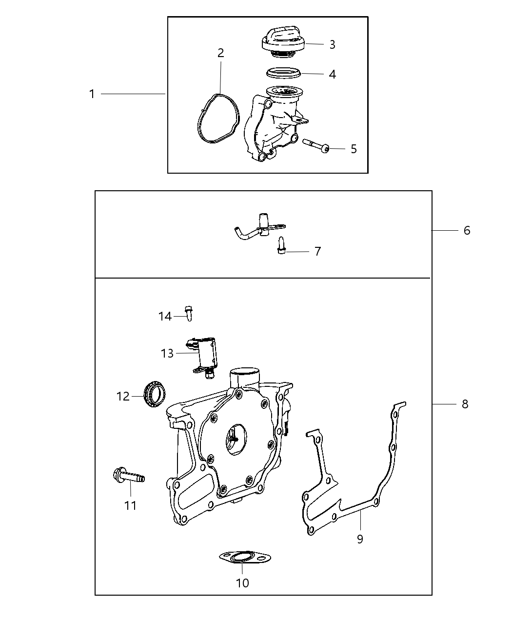 Mopar 68103912AA Jet-Piston Oil Cooler