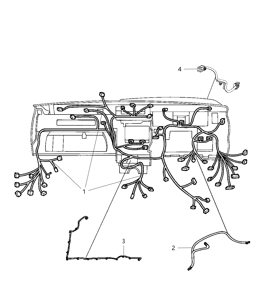 Mopar 68085266AE Wiring-Instrument Panel