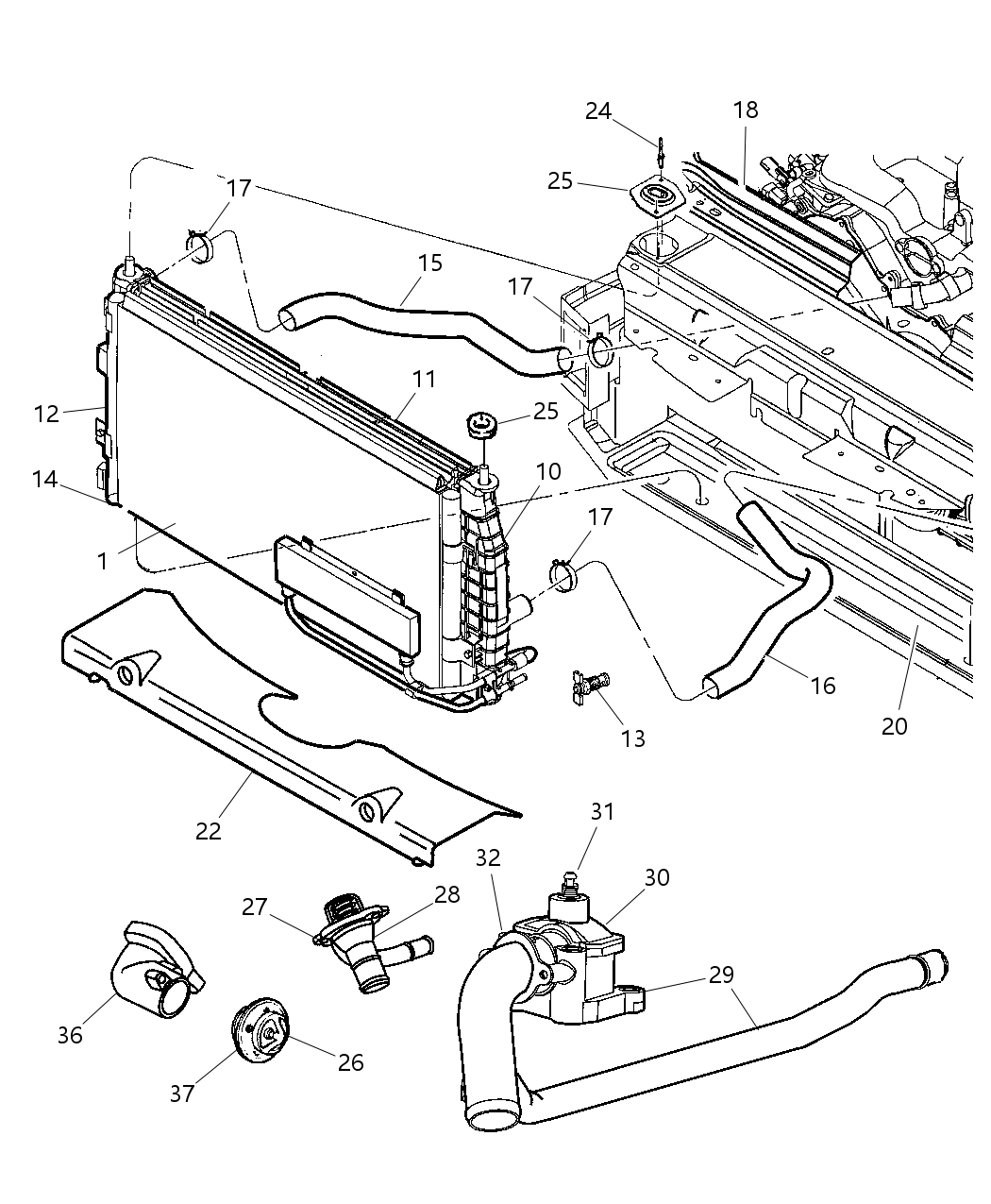 Mopar 4758307 Screw-Motor To SHROUD