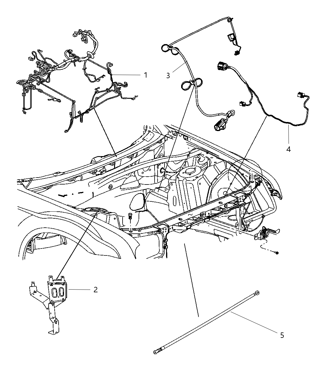 Mopar 68065209AA Wiring-HEADLAMP To Dash