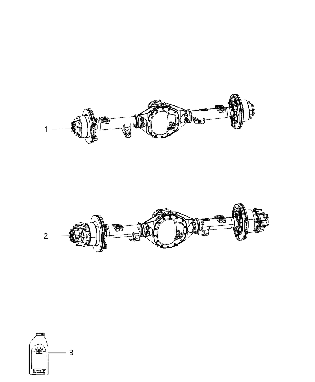 Mopar 68295856AC Axle-Rear Complete