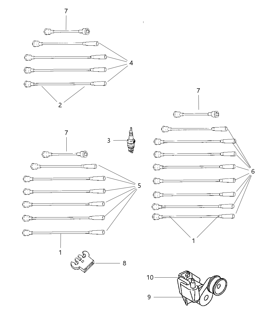 Mopar 5017058AA Cable Pkg-Ignition