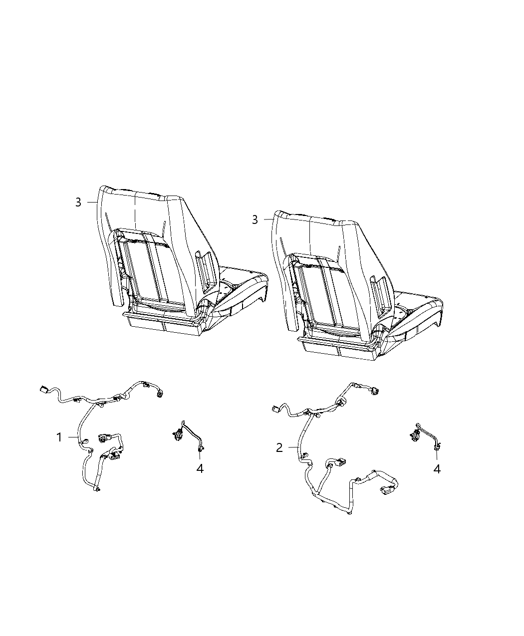 Mopar 68228859AJ Wiring-Seat