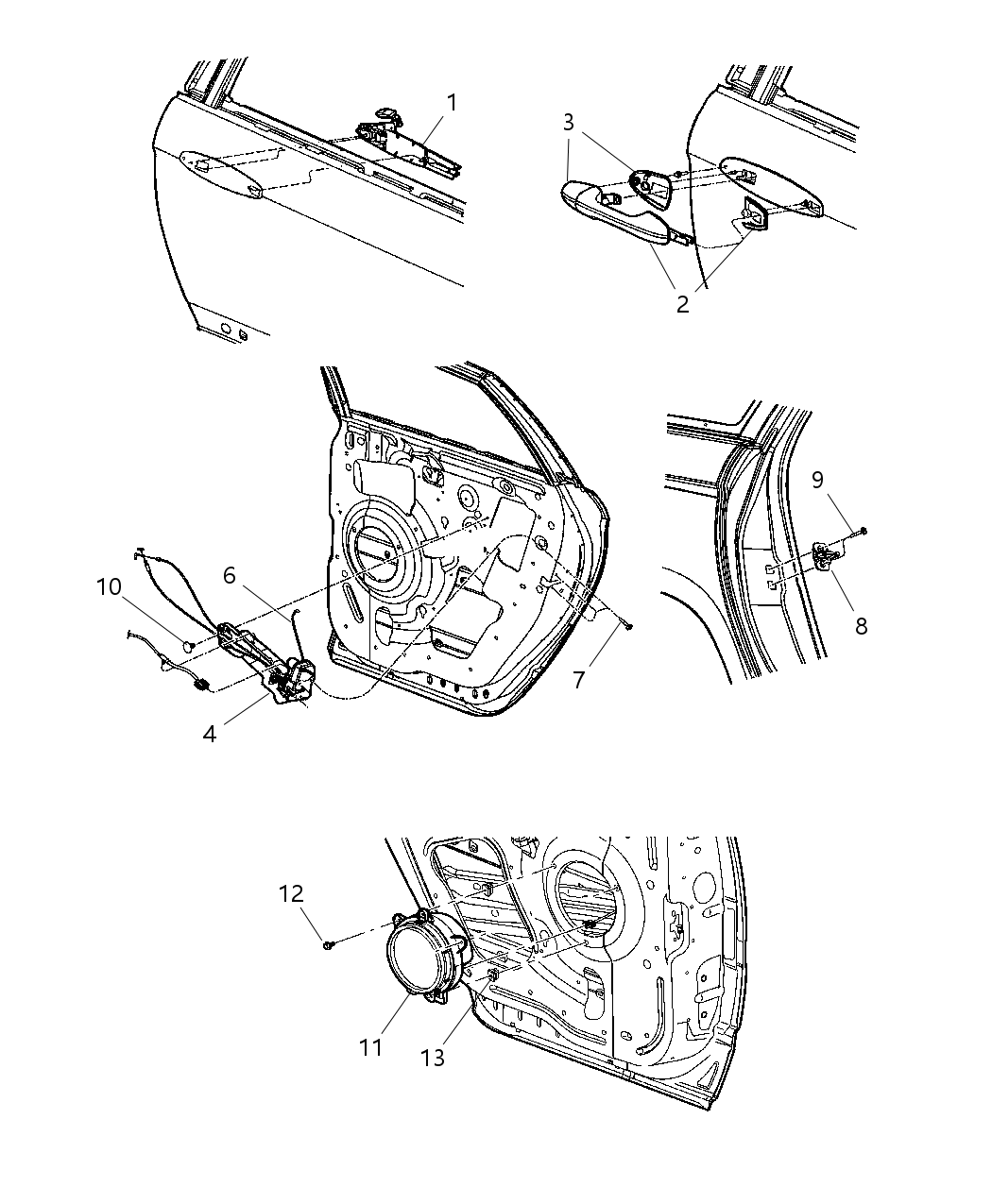 Mopar UP86YJRAA Bezel-Outside Door Handle