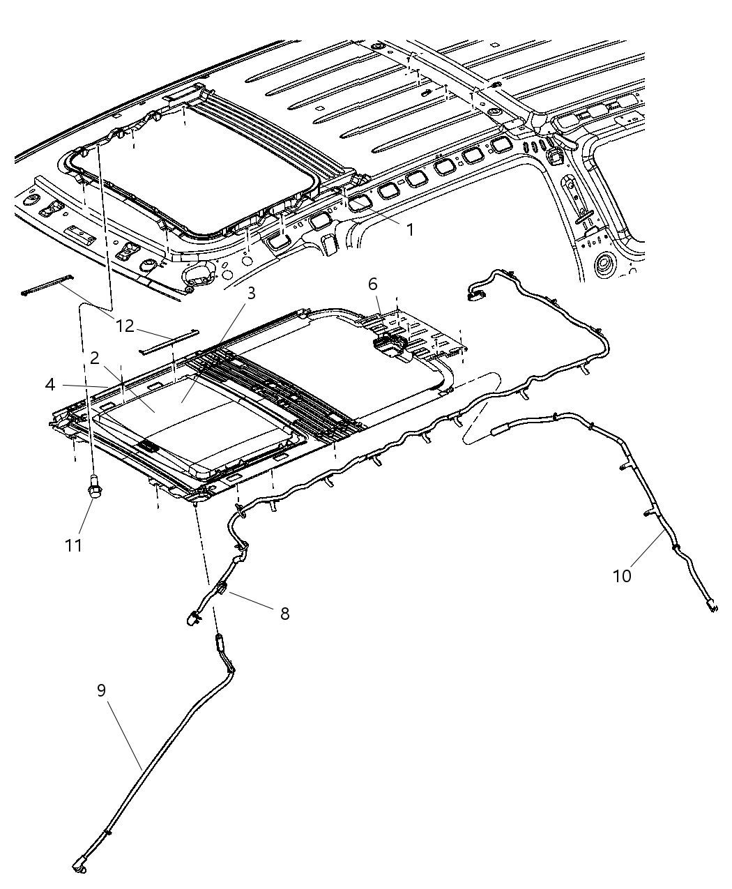 Mopar 5140551AB Channel-SUNROOF Drain