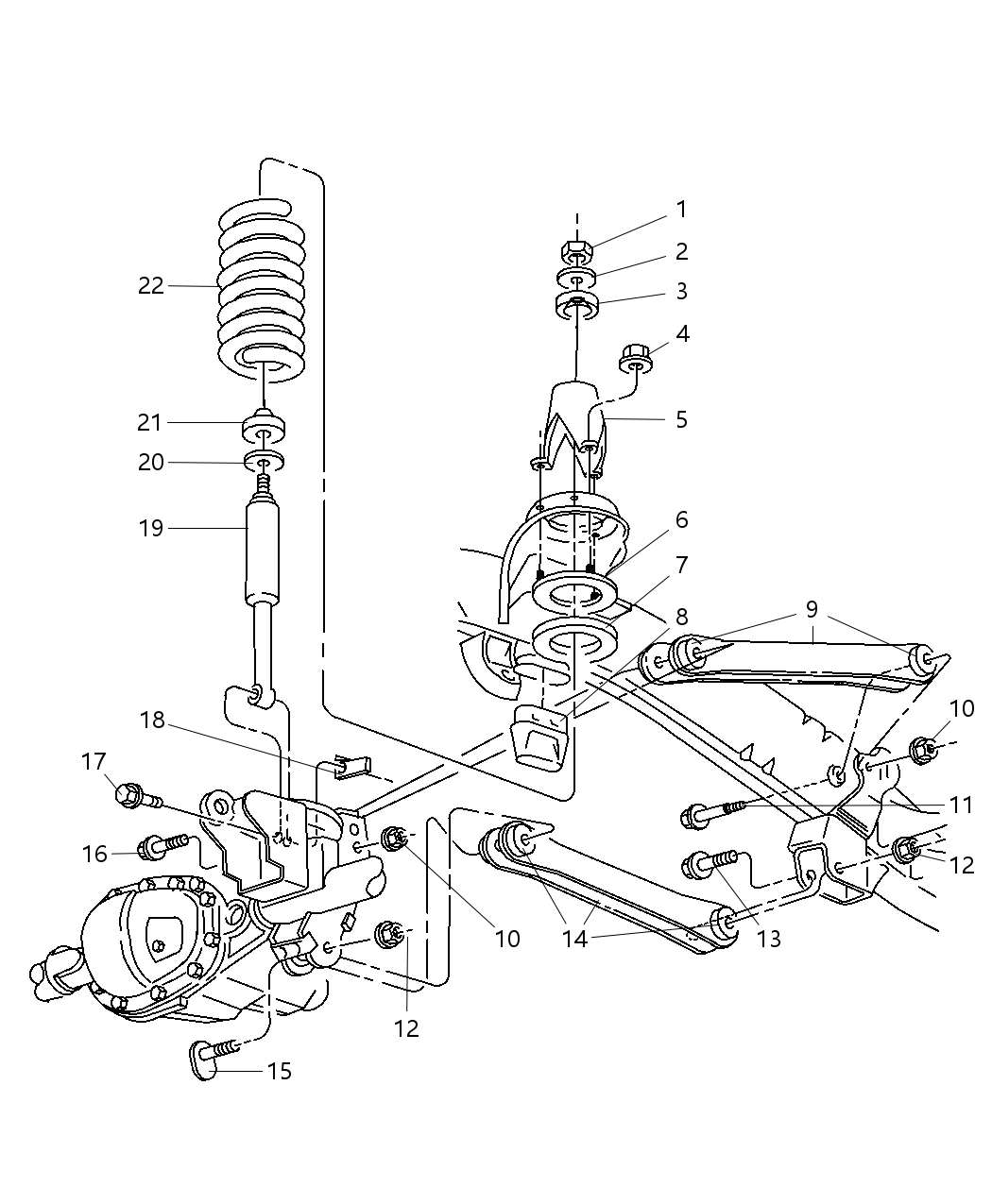 Mopar 52855598AB Front Coil Spring