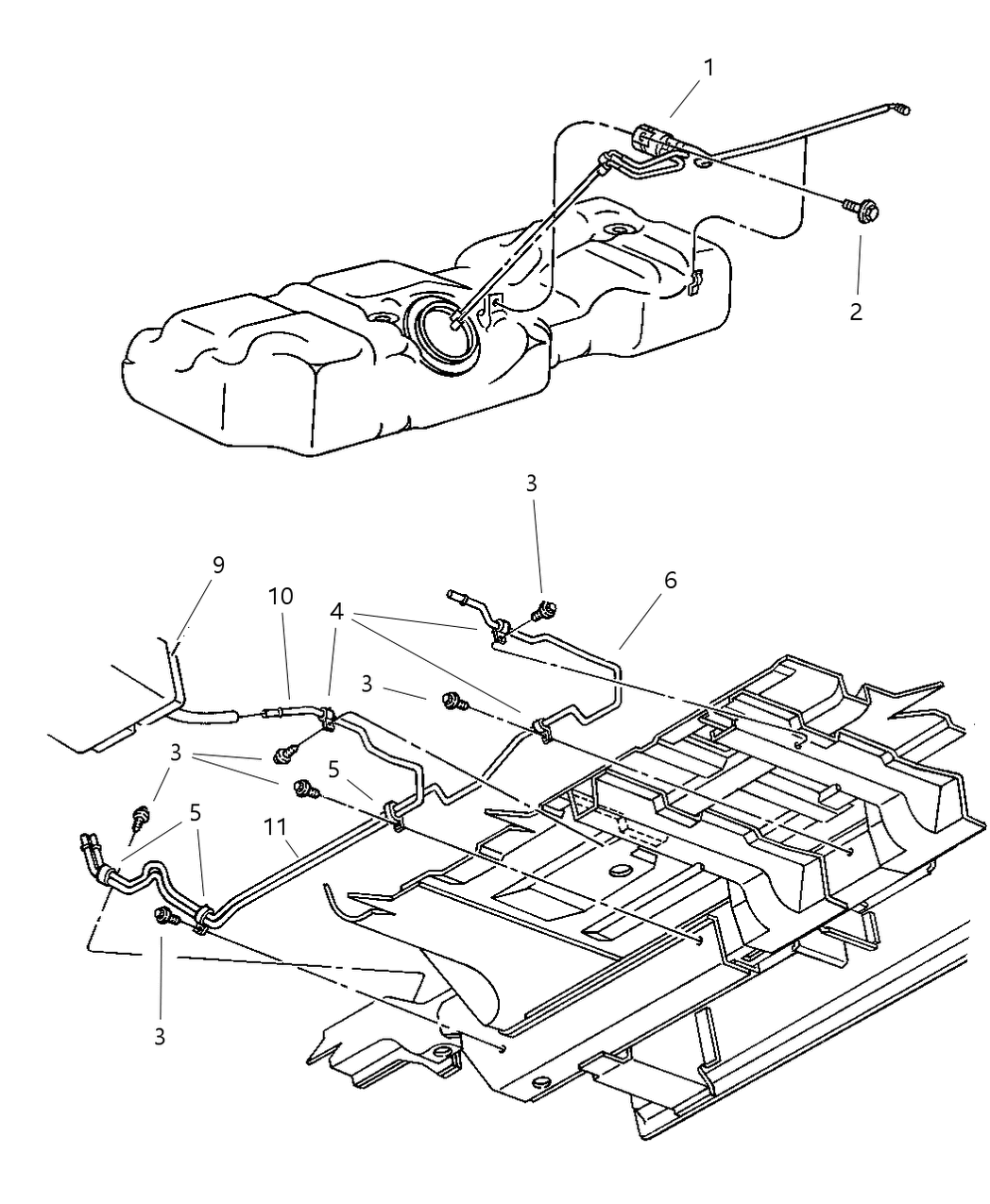 Mopar 4809124AB Tube-Fuel Vapor