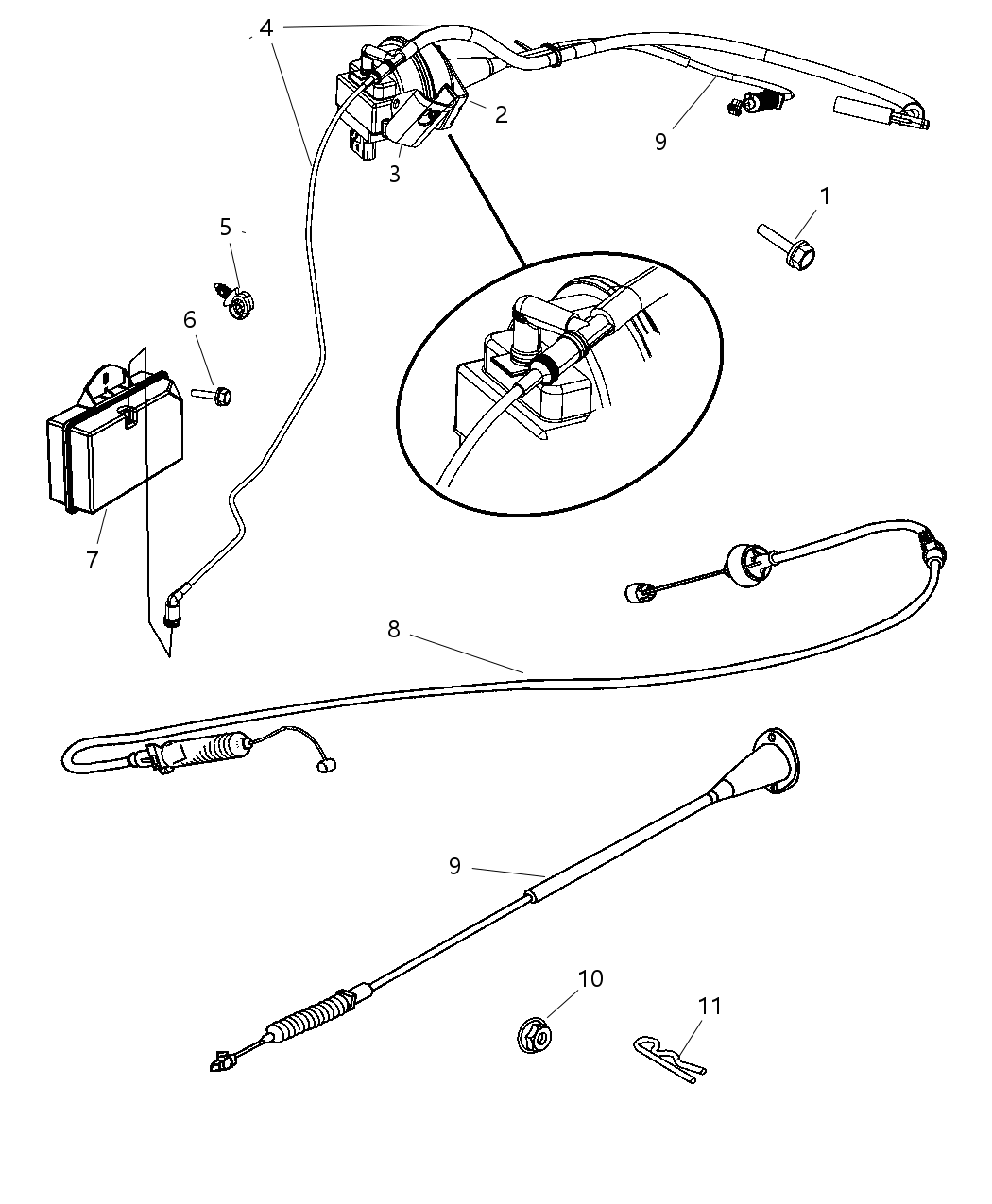 Mopar 52124088AA Harness-Speed Control Vacuum