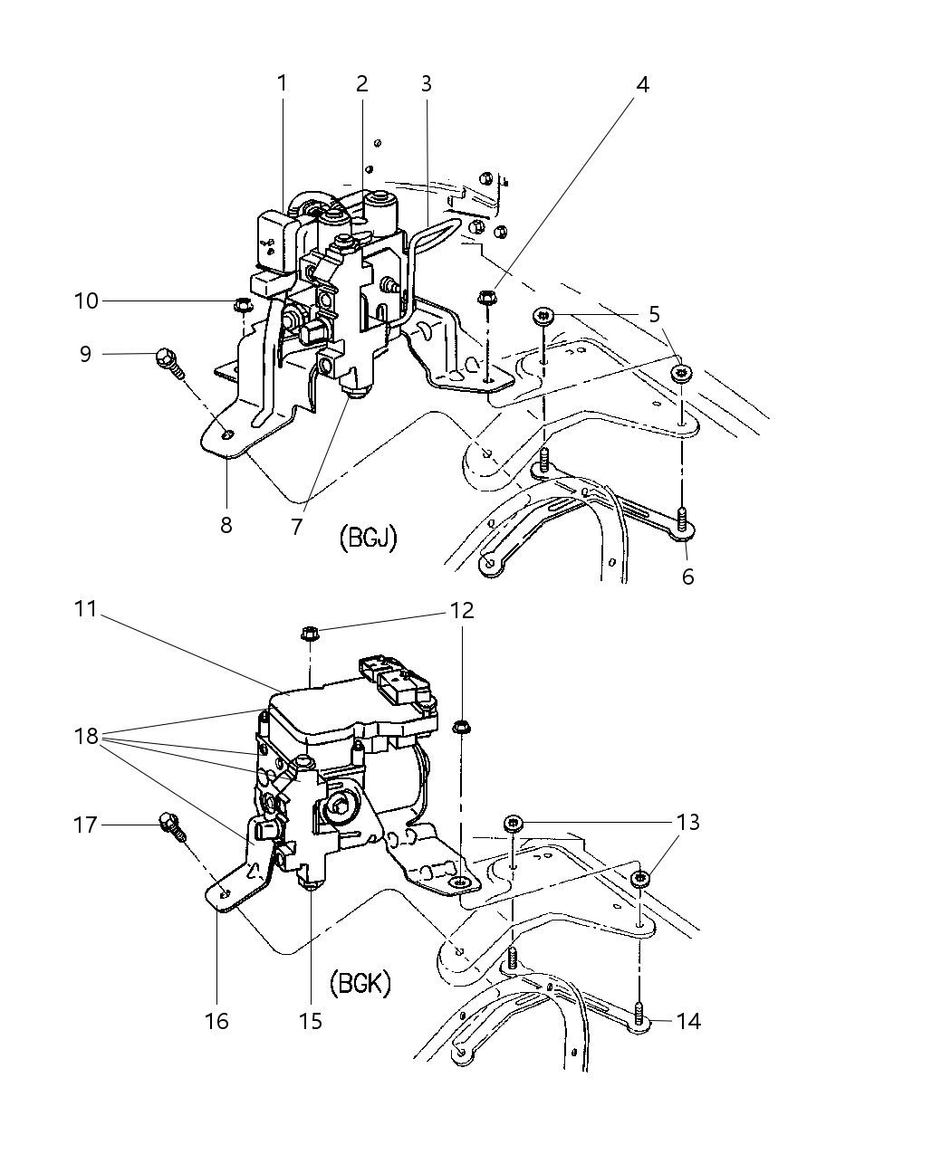 Mopar 5003305AA Bracket-Anti-Lock Brake Module