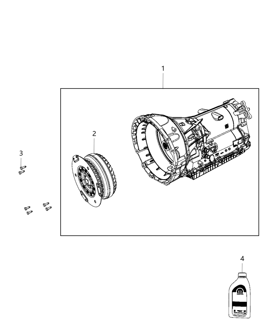 Mopar 68367525AA Transmission-With Torque Converter