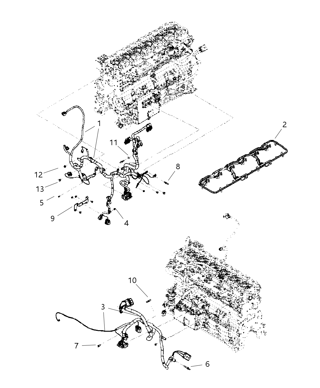 Mopar 68005458AA Wiring-Engine