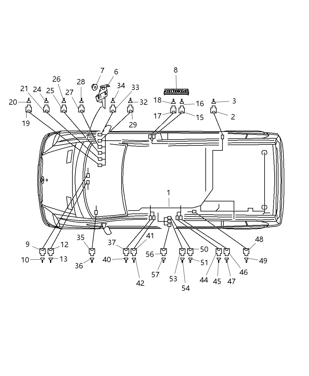 Mopar 68013432AA Wiring-Body