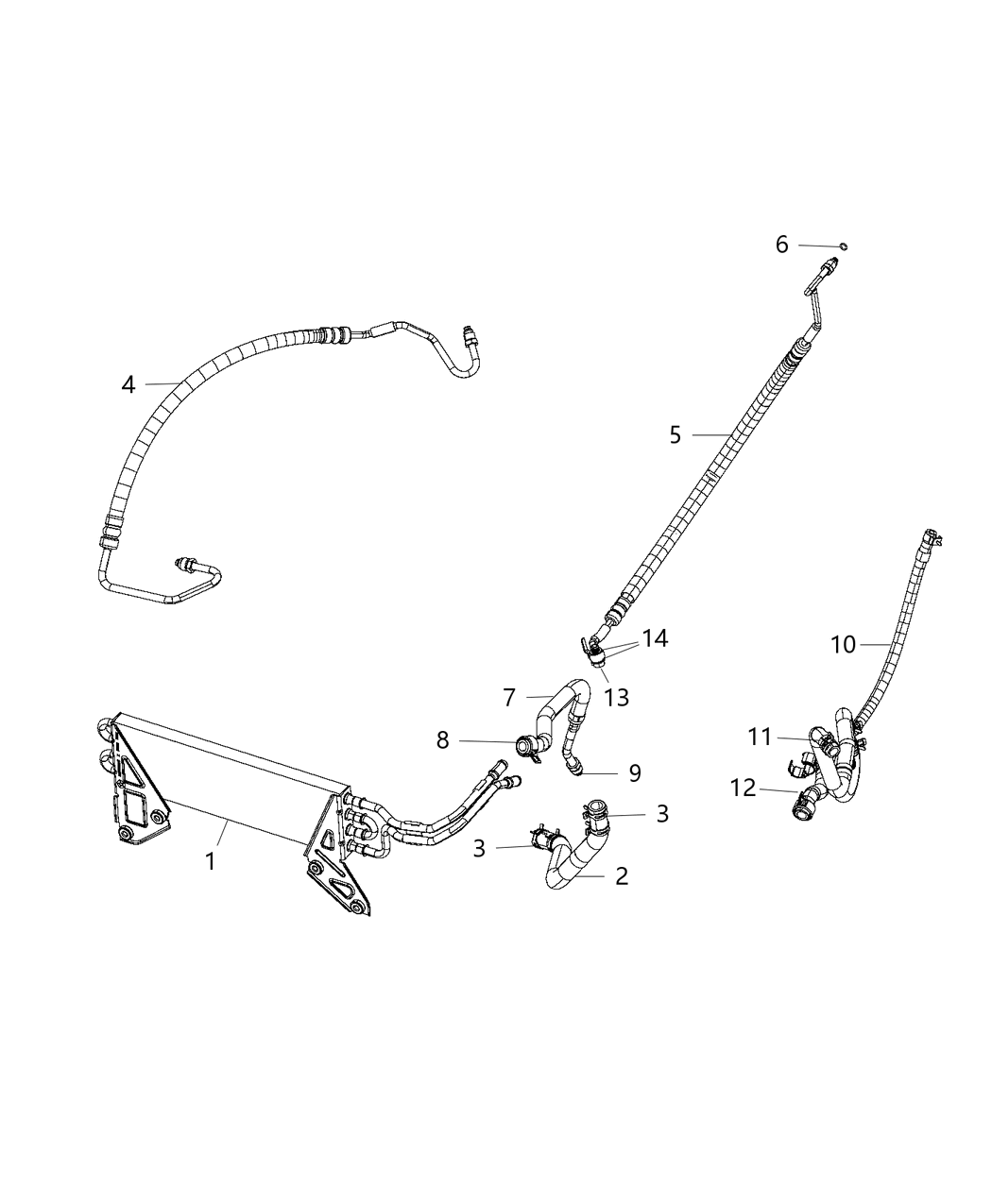 Mopar 68143652AC Line-Power Steering Return