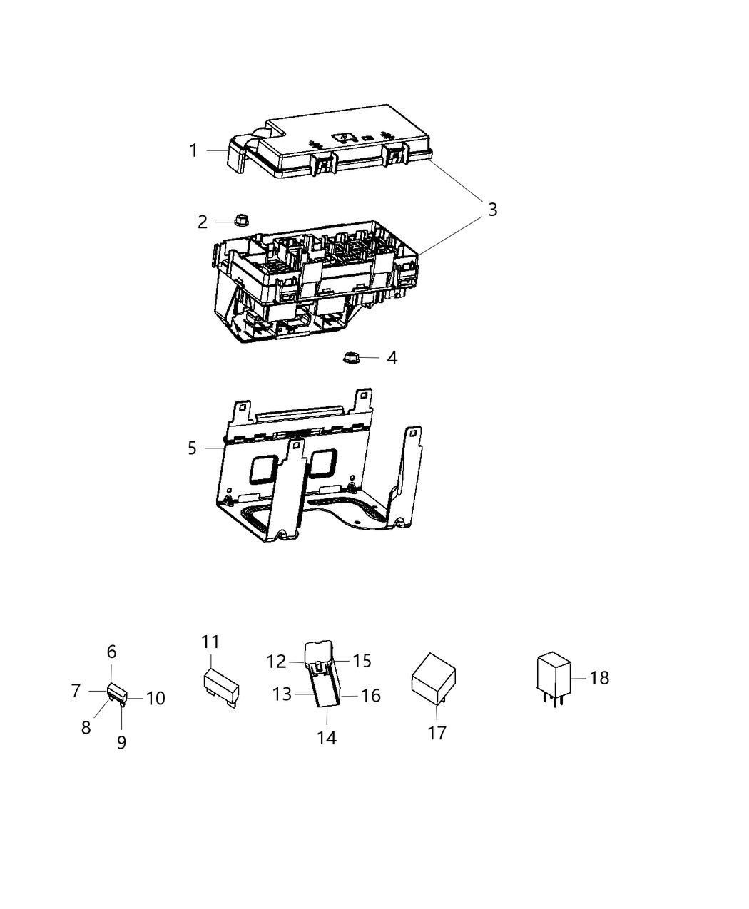 Mopar 68237624AA Holder-Fuse