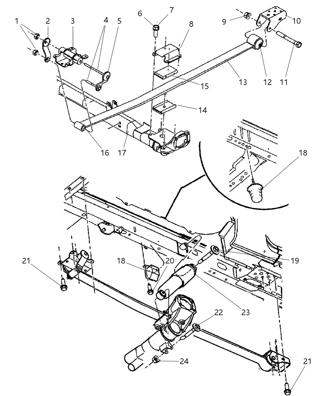 Mopar 5006587AB Rear Leaf Spring