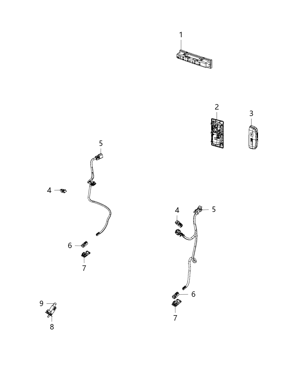 Mopar 68193327AA Wiring-Door Jumper