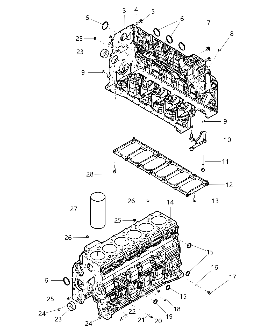 Mopar R8036069AA Engine-Short Block