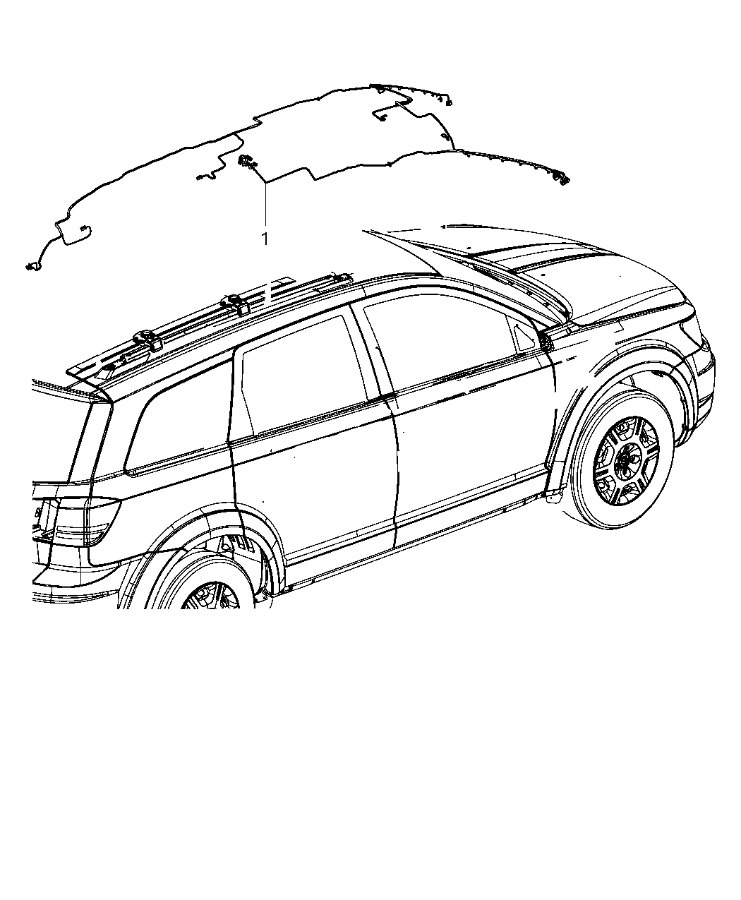 Mopar 68080188AD Wiring-Header