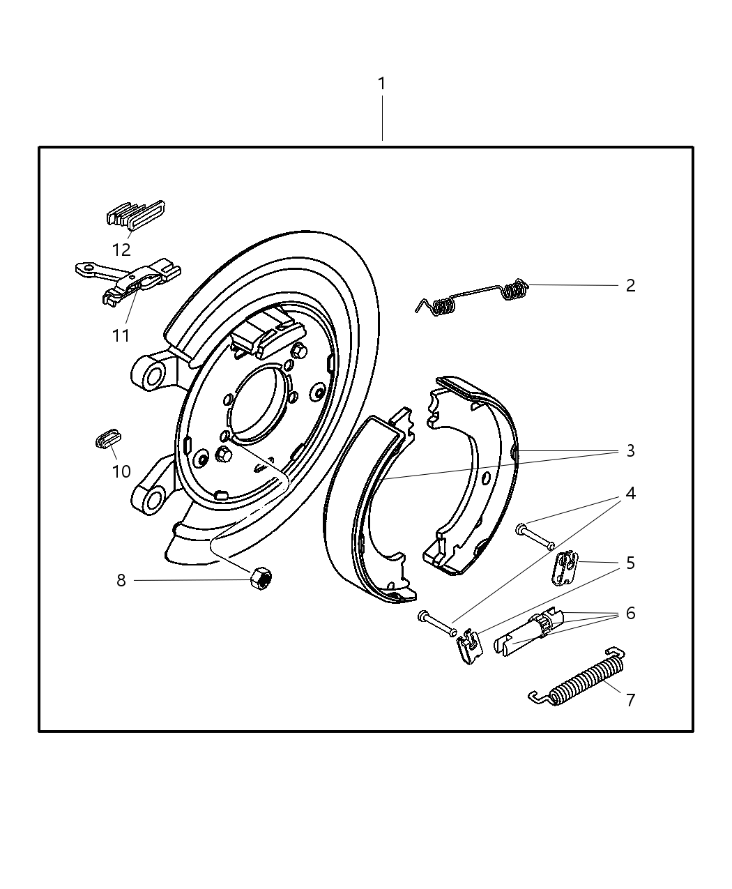 Mopar 52010420AC Plate-Parking Brake