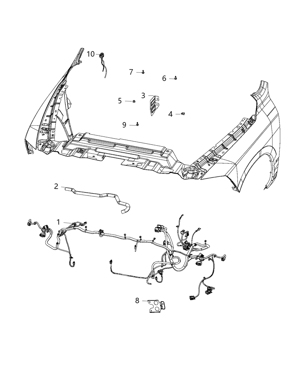 Mopar 68195730AA Bracket-Engine Wiring