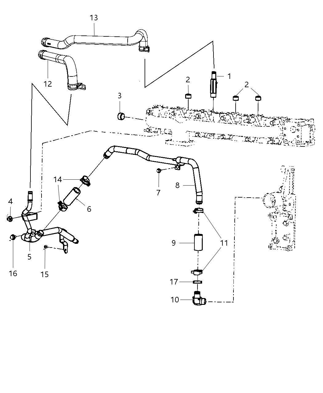 Mopar 68028963AA Clamp