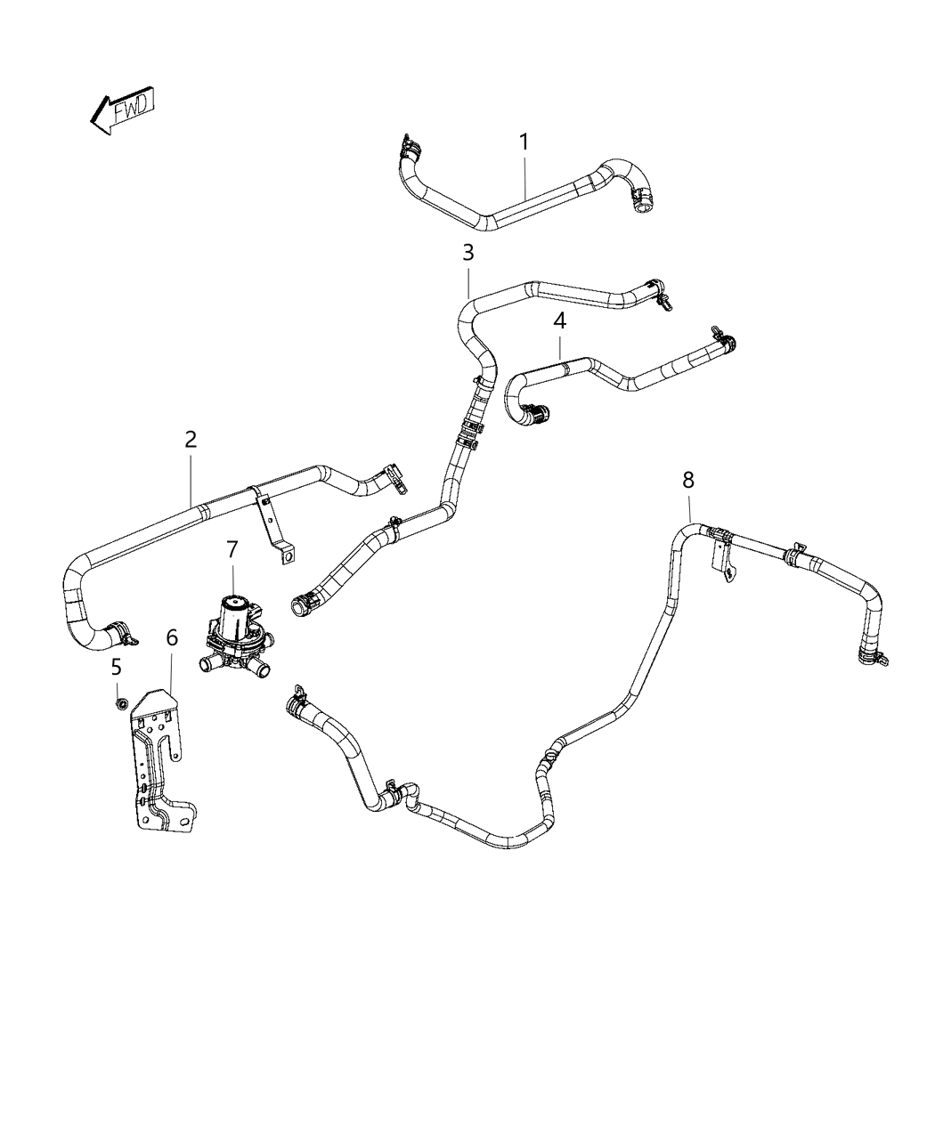 Mopar 52014958AD Hose-Heater Supply