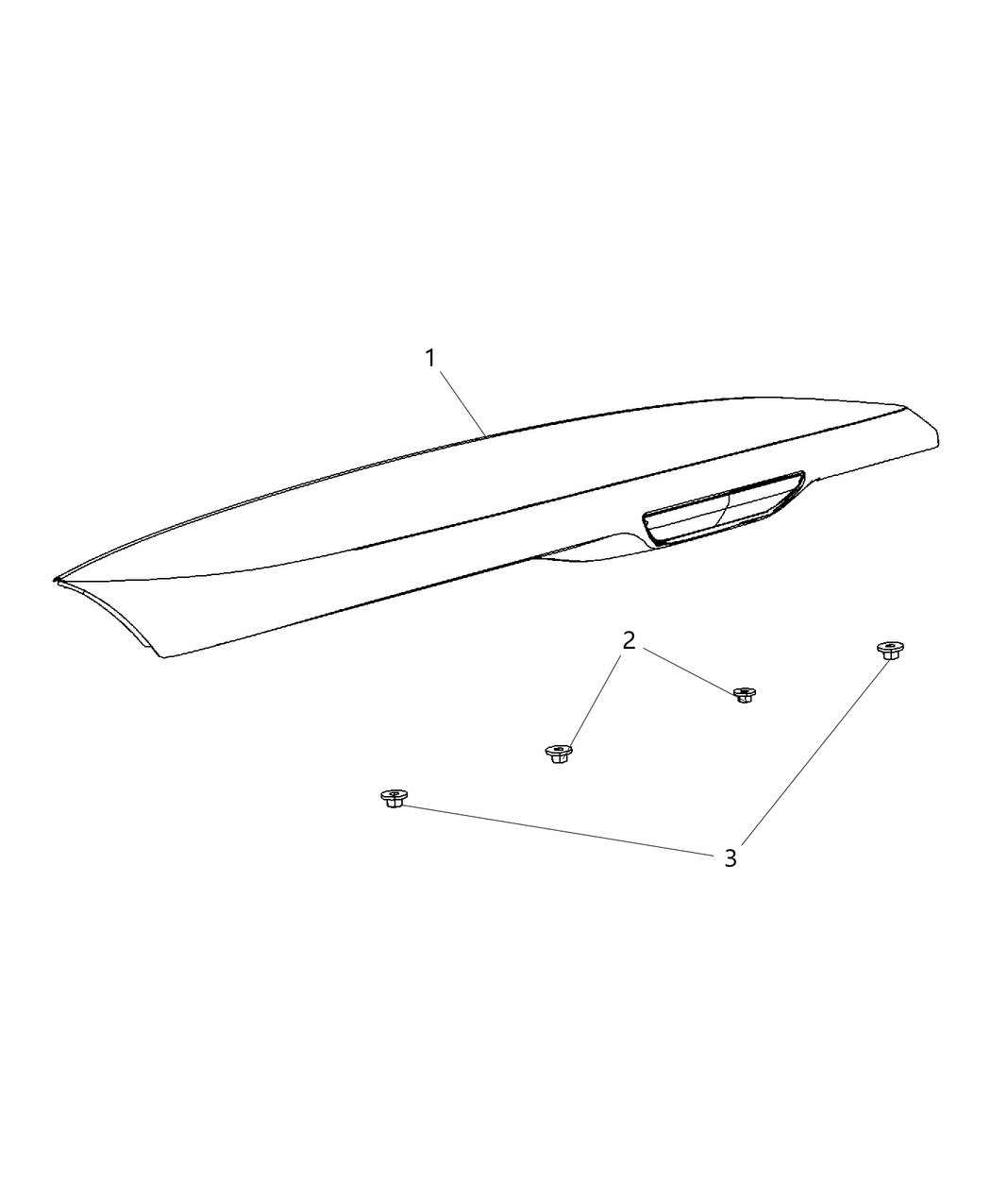 Mopar 7DY56TZZAA Spoiler-LIFTGATE